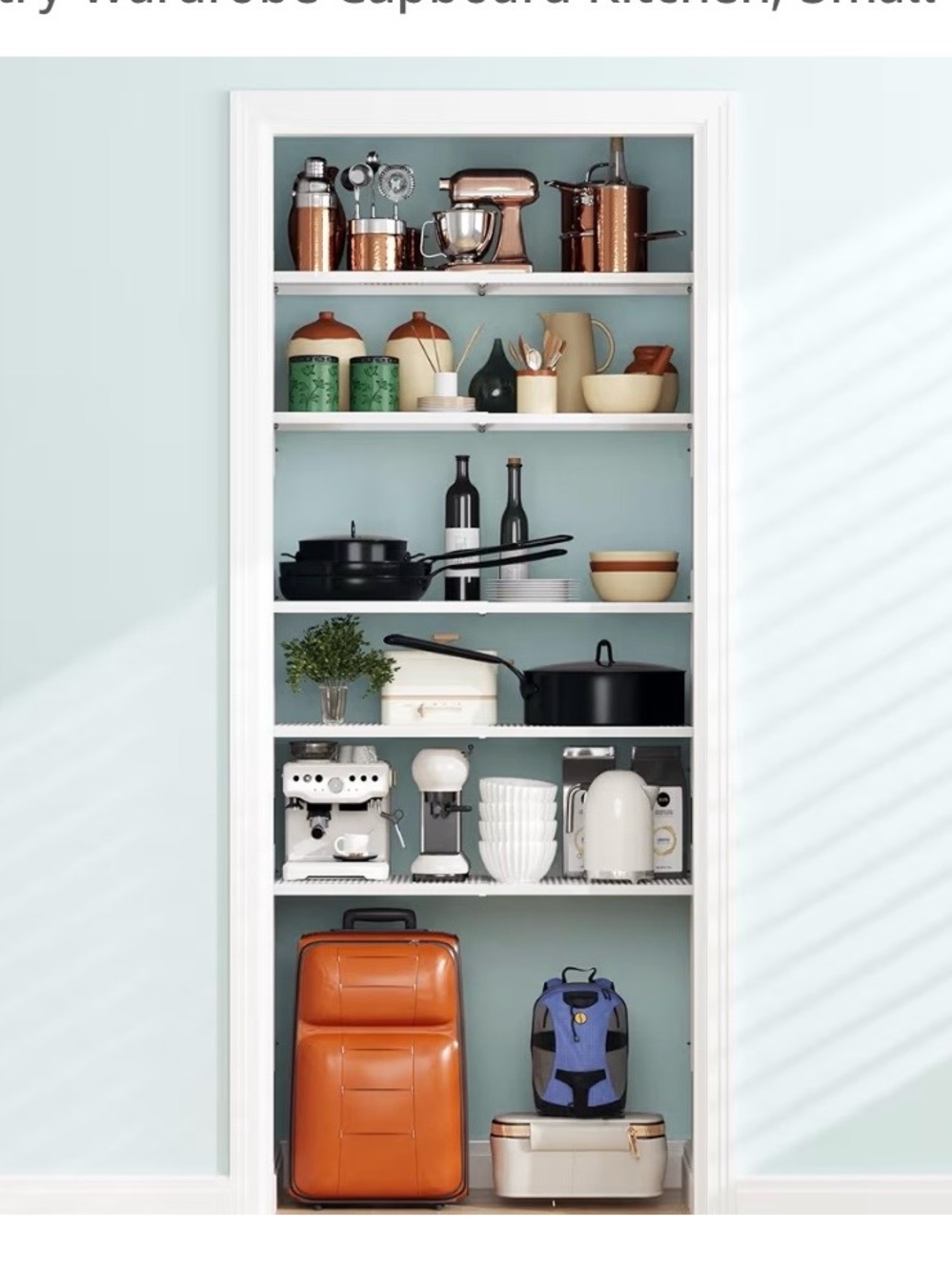 White Adjustable Closet Shelf Organizer - NEW In Box - Picture 8 of 8